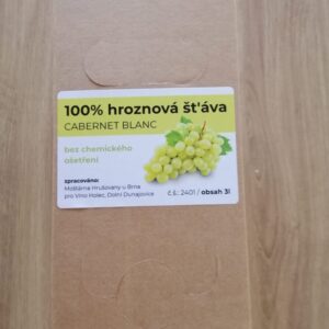 Cabernet blanc MOŠT -  BOX 3 l